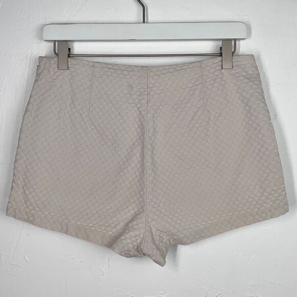 Free People Beige Newman High Waisted Netted Textured Shorts 6 - Picture 5 of 7
